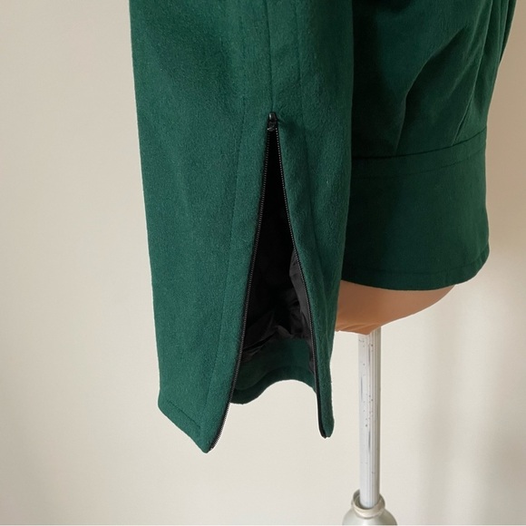 Yves Saint Laurent Rive Gauche Vintage 1992 Green Wool Bomber Jacket US 4 FR 36 - Picture 10 of 12